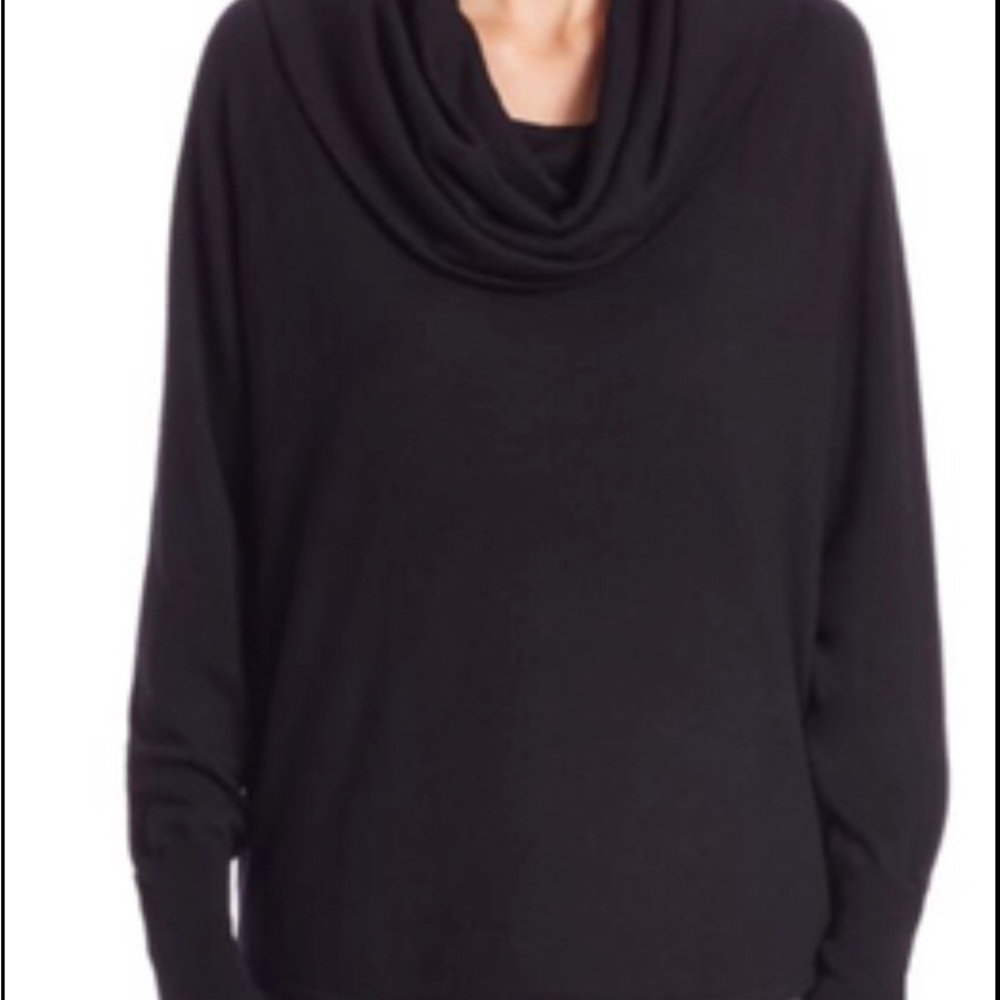 Elegant Joie Cashmere Black Cowl Neck Sweater size Medium
